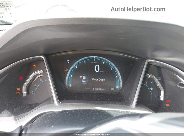 2HGFC1F78JH644761 2018 HONDA CIVIC Gray Widok tylnych siedzeń