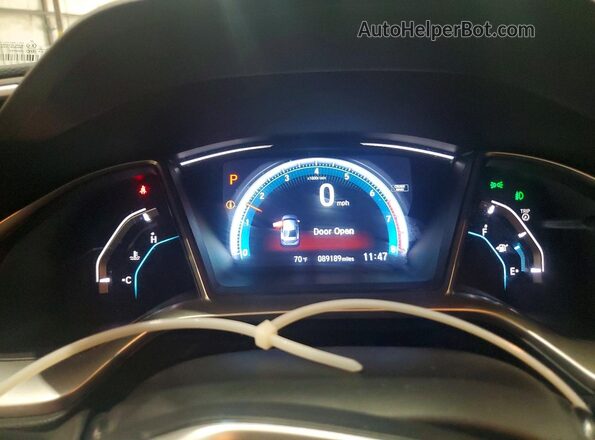 2HGFC1F79GH631929 2016 HONDA CIVIC Black Vista del cuadro de instrumentos