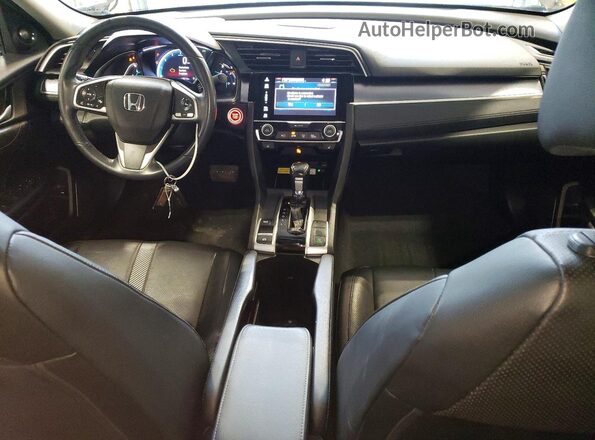 2HGFC1F92JH107725 2018 HONDA CIVIC Gray Вид панелі приладів