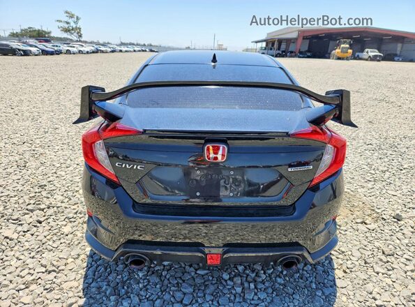 2HGFC1F93GH648470 2016 HONDA CIVIC Black უკანა ხედი