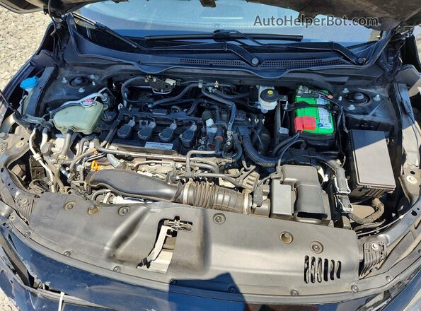 2HGFC1F93GH648470 2016 HONDA CIVIC Black უკანა სალონის ხედი