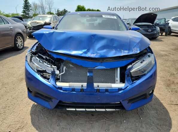 2HGFC1F94KH100485 2019 HONDA CIVIC Blue Vista frontal