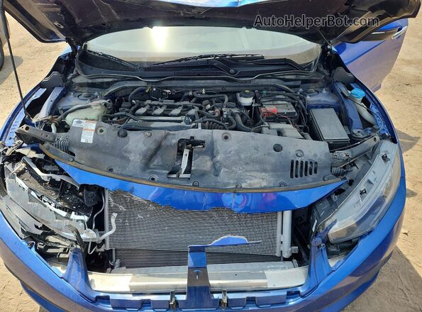 2HGFC1F94KH100485 2019 HONDA CIVIC Blue Vista interior trasera