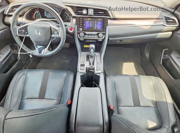 2HGFC1F94KH100485 2019 HONDA CIVIC Blue Vista del salpicadero