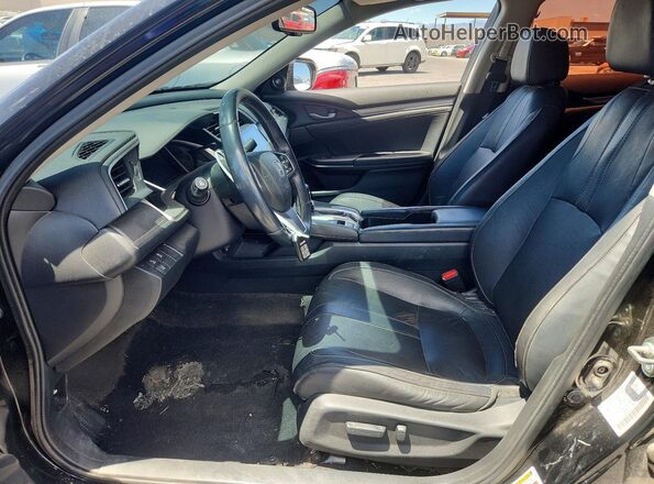 2HGFC1F95GH648227 2016 HONDA CIVIC Black Вид салону спереду