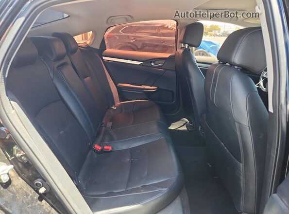 2HGFC1F95GH648227 2016 HONDA CIVIC Black Вид задніх сидінь