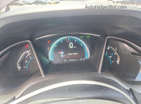 2HGFC1F95GH648227 2016 HONDA CIVIC Black Вид щитка приладів