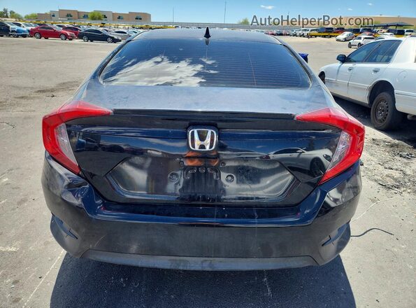 2HGFC1F95GH648227 2016 HONDA CIVIC Black Вид ззаду
