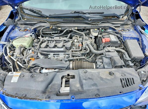 2HGFC1F96HH102909 2017 HONDA CIVIC Синий Вид задней части салона
