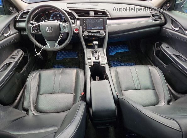 2HGFC1F96HH102909 2017 HONDA CIVIC Синий Вид панели приборов
