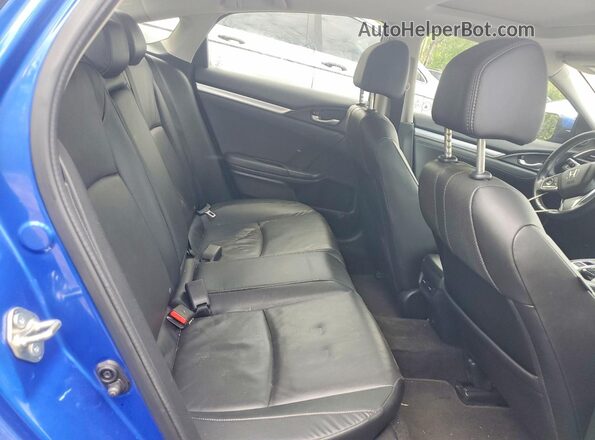 2HGFC1F96HH104806 2017 HONDA CIVIC Blue უკანა სავარძლების ხედი