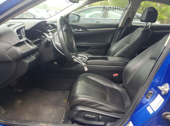 2HGFC1F96HH104806 2017 HONDA CIVIC Blue წინა სალონის ხედი