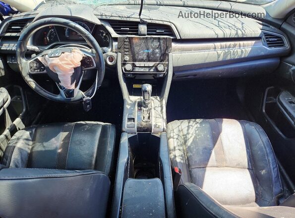 2HGFC1F96KH104229 2019 HONDA CIVIC Blue Vista del salpicadero