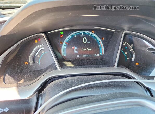 2HGFC1F97GH650108 2016 HONDA CIVIC White Vista del cuadro de instrumentos