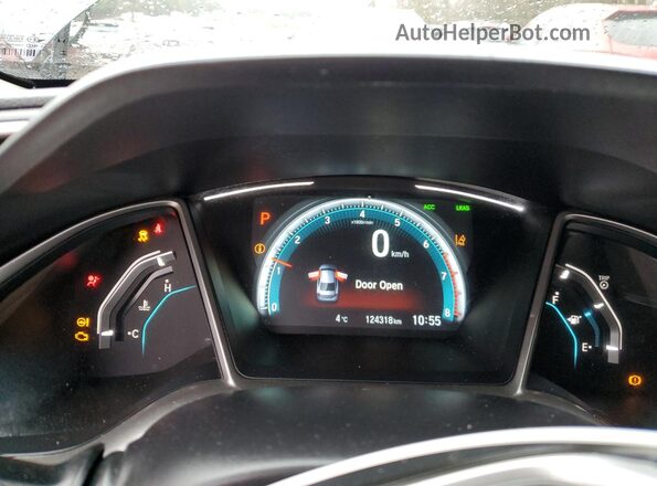 2HGFC1F97HH100666 2017 HONDA CIVIC Gray Սարքավորումների վահանակի տեսք