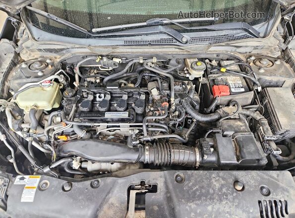 2HGFC1F9XGH107058 2016 HONDA CIVIC Черный Вид задней части салона