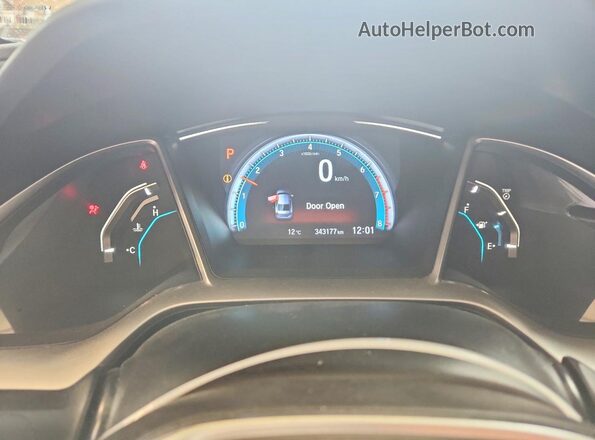 2HGFC1F9XGH107058 2016 HONDA CIVIC Черный Вид щитка приборов