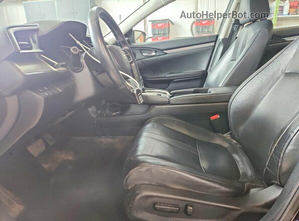2HGFC1F9XGH107058 2016 HONDA CIVIC Черный Вид салона спереди