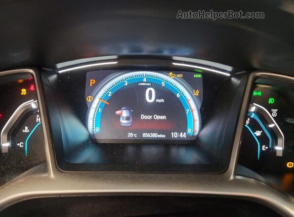 2HGFC1F9XKH106095 2019 HONDA CIVIC Black Սարքավորումների վահանակի տեսք
