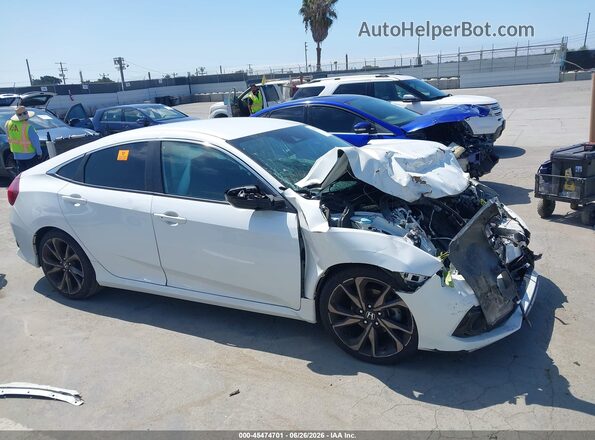 2HGFC2E80LH518803 2020 HONDA CIVIC White Rear interior view