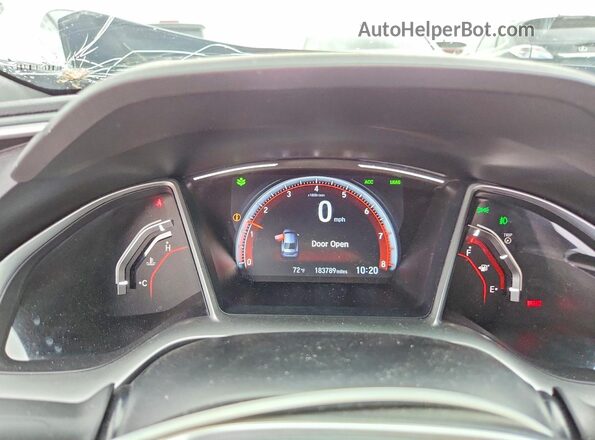 2HGFC2E81KH518310 2019 HONDA CIVIC Gray ხელსაწყოთა პანელის ხედი