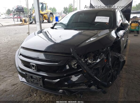 2HGFC2E84KH583958 2019 HONDA CIVIC Black Դիմացի տեսք