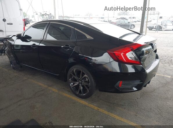 2HGFC2E84KH583958 2019 HONDA CIVIC Black Հետևի ձախ
