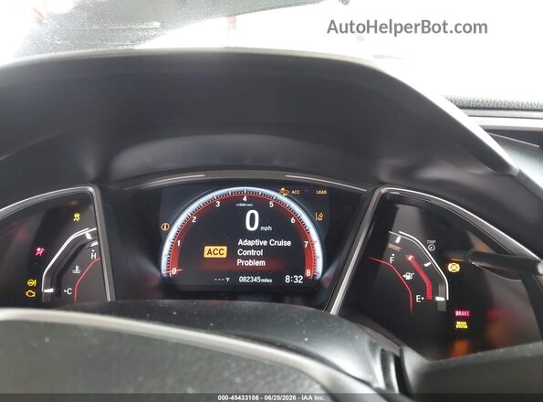 2HGFC2E84KH583958 2019 HONDA CIVIC Black Հետևի նստատեղերի տեսք