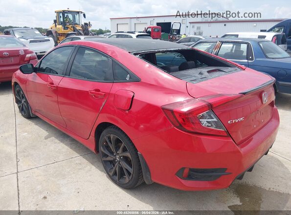 2HGFC2E8XKH509010 2019 HONDA CIVIC Red Trasero izquierdo