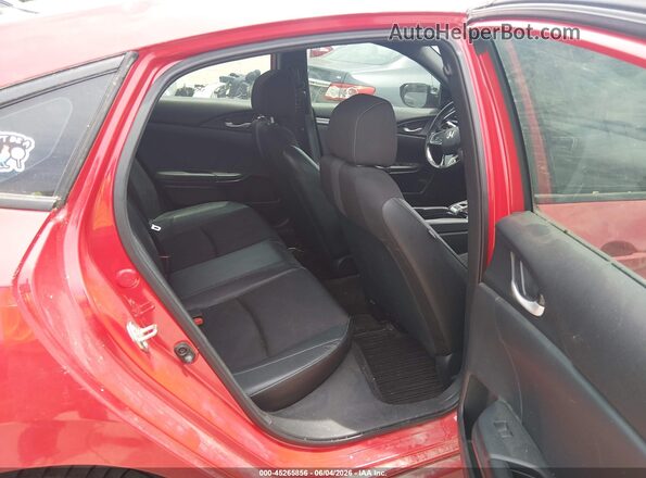 2HGFC2E8XKH509010 2019 HONDA CIVIC Red Vista de la etiqueta del VIN