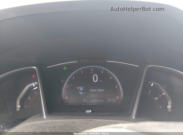 2HGFC2E8XKH509010 2019 HONDA CIVIC Red Vista de los asientos traseros