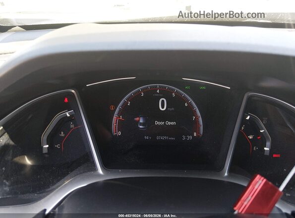 2HGFC2E8XLH520980 2020 HONDA CIVIC White უკანა სავარძლების ხედი
