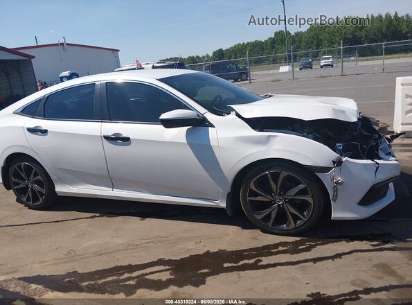 2HGFC2E8XLH520980 2020 HONDA CIVIC White უკანა სალონის ხედი