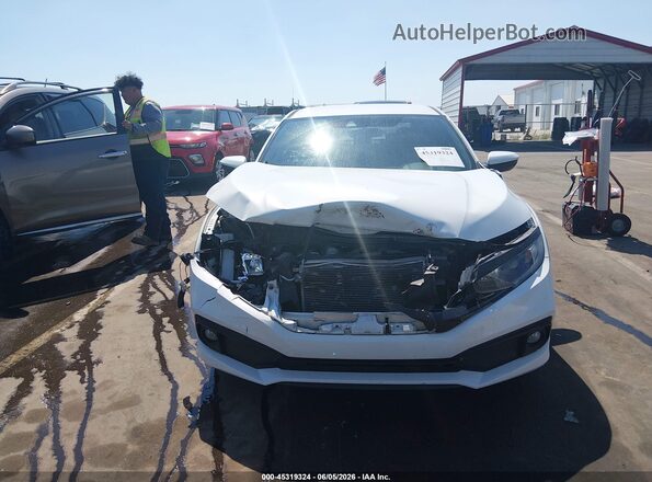 2HGFC2E8XLH520980 2020 HONDA CIVIC White ხელსაწყოთა პანელის ხედი