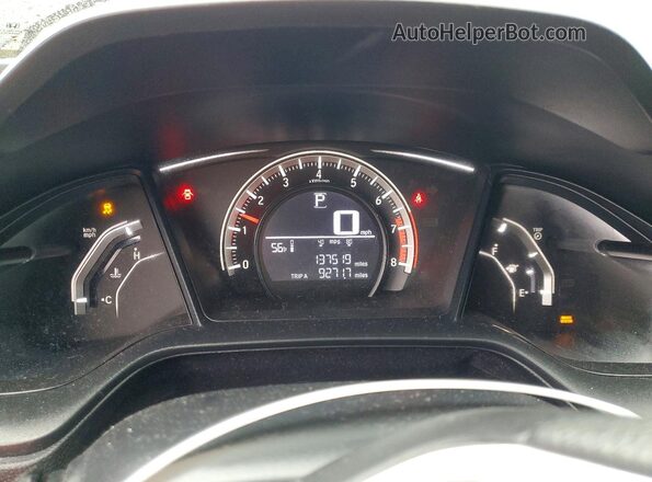 2HGFC2F50GH505284 2016 HONDA CIVIC Black Սարքավորումների վահանակի տեսք
