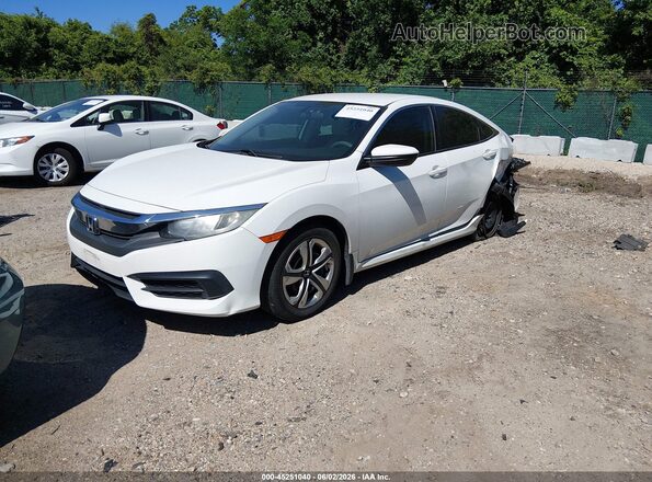 2HGFC2F50GH505849 2016 HONDA CIVIC White Przód lewy
