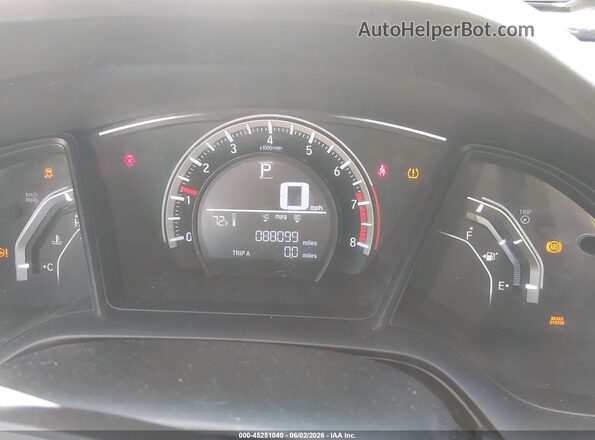 2HGFC2F50GH505849 2016 HONDA CIVIC White Widok tylnych siedzeń