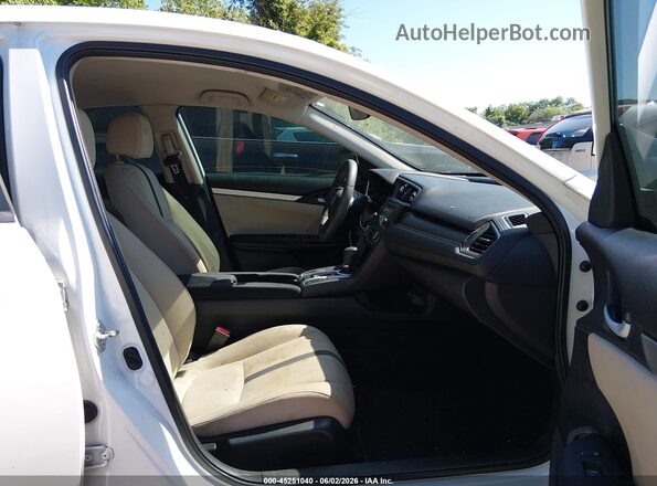 2HGFC2F50GH505849 2016 HONDA CIVIC White Widok wnętrza z przodu