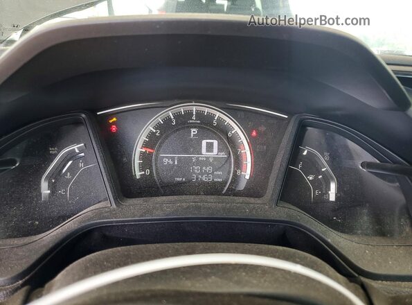 2HGFC2F50GH511568 2016 HONDA CIVIC Gray ხელსაწყოთა პანელის ხედი