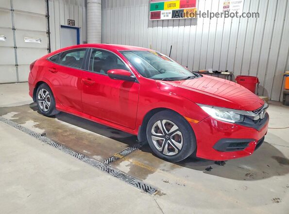 2HGFC2F50GH525146 2016 HONDA CIVIC Red Przód prawy