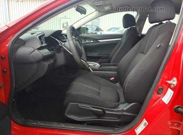 2HGFC2F50GH525146 2016 HONDA CIVIC Red Widok wnętrza z przodu