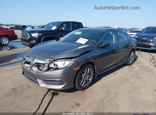 2HGFC2F50GH556073 2016 HONDA CIVIC Gray Front left