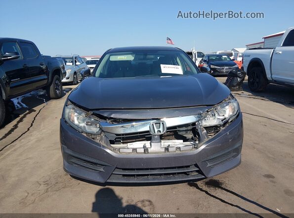 2HGFC2F50GH556073 2016 HONDA CIVIC Gray Instrument cluster view