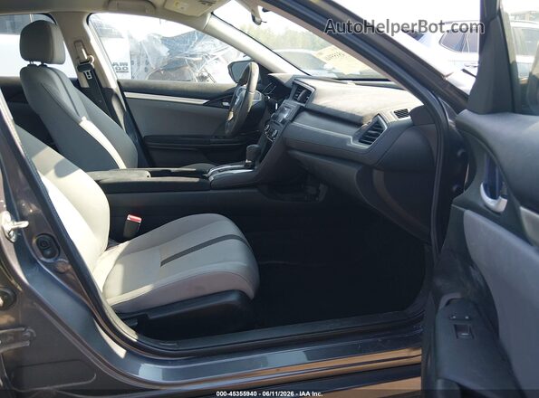2HGFC2F50GH556073 2016 HONDA CIVIC Gray Front interior view