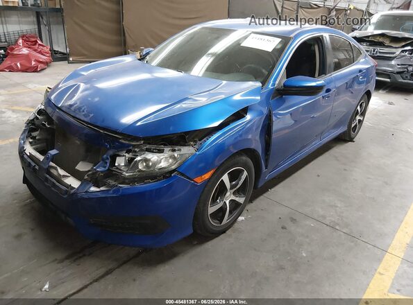 2HGFC2F50GH563282 2016 HONDA CIVIC Blue Front left