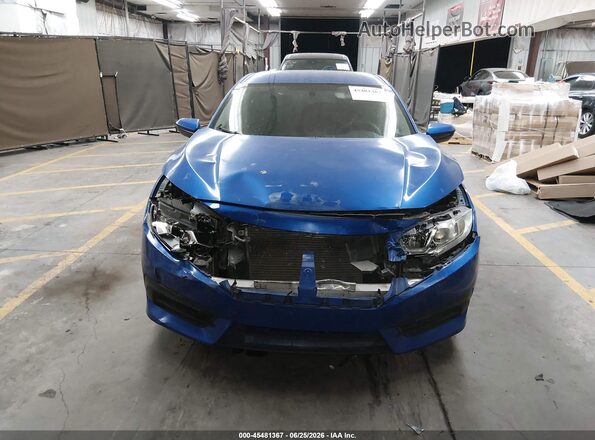 2HGFC2F50GH563282 2016 HONDA CIVIC Blue Instrument cluster view