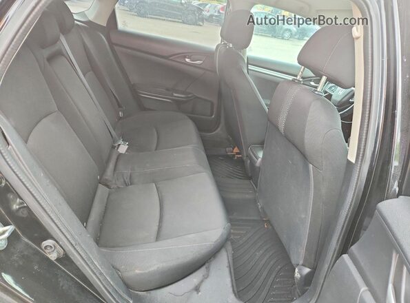 2HGFC2F50HH037932 2017 HONDA CIVIC Black Rear seats view