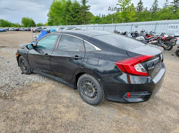 2HGFC2F50HH037932 2017 HONDA CIVIC Black Rear left