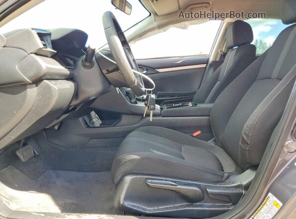 2HGFC2F50JH026211 2018 HONDA CIVIC Silver წინა სალონის ხედი