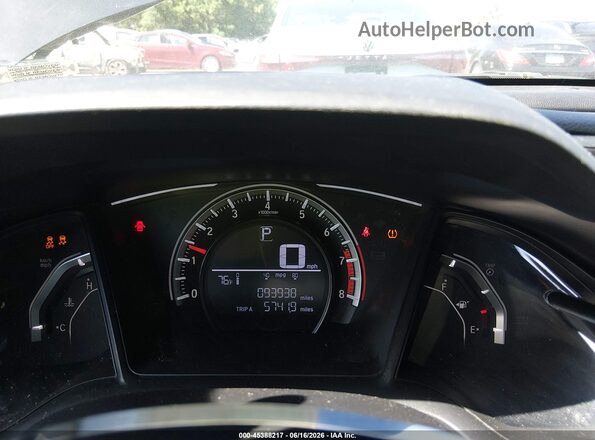 2HGFC2F50JH527986 2018 HONDA CIVIC Black Հետևի նստատեղերի տեսք